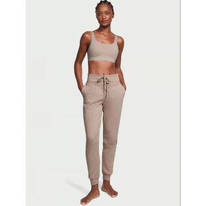 Victorias Secret Sweatpants Small Mauve Lace Up High Rise Jogger Pants Lounge